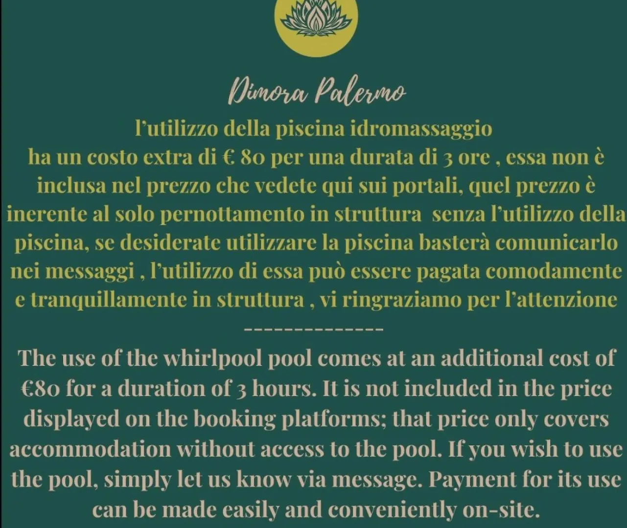 Hébergement de vacances Villa Dimora Palerme